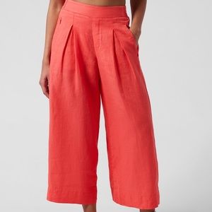 Athleta Wide Leg Linen Pants